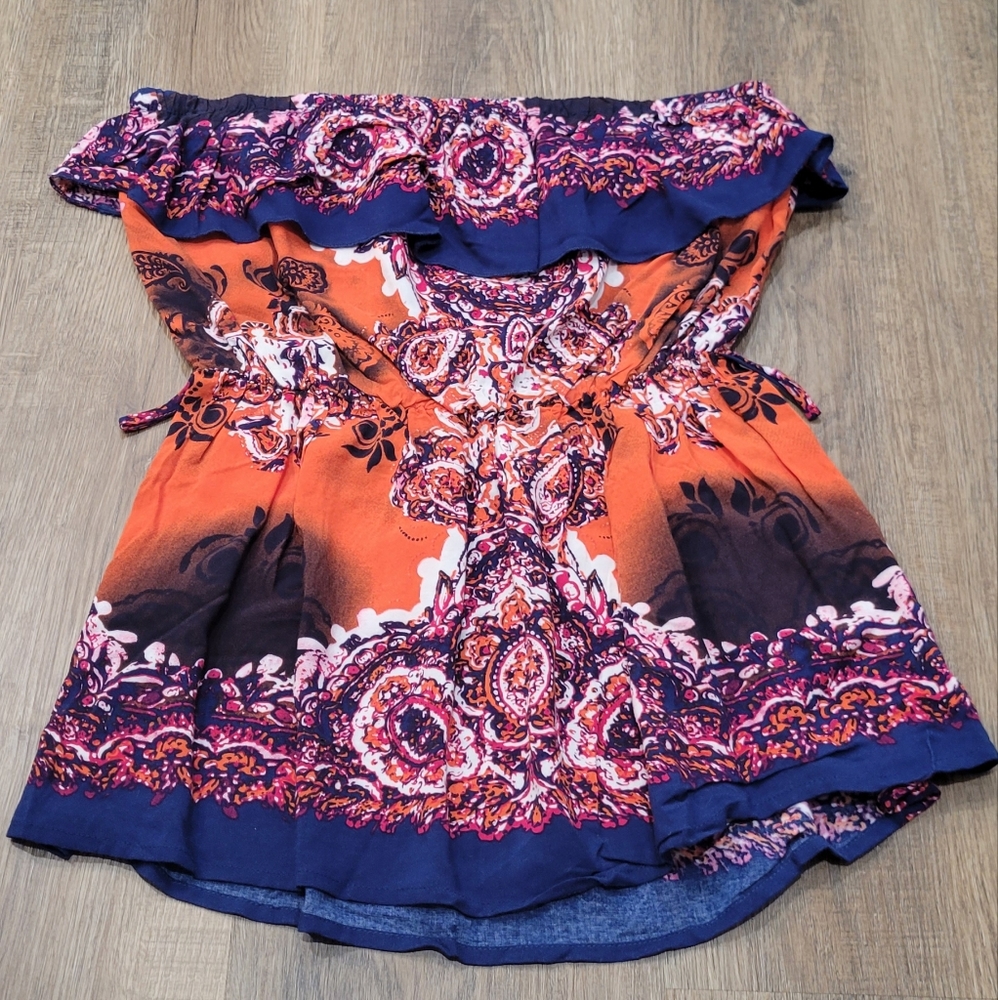 VINTAGE Y2K Rue 21 Strapless Cinch Waist Top, Small